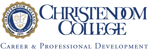 Seal Logo Christendom Career H Blue
